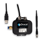 Dracal CO2 reader DXC220 with short temperature and relative humidity probe (USB connector view)